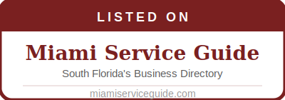 Listed on Miami Service Guide